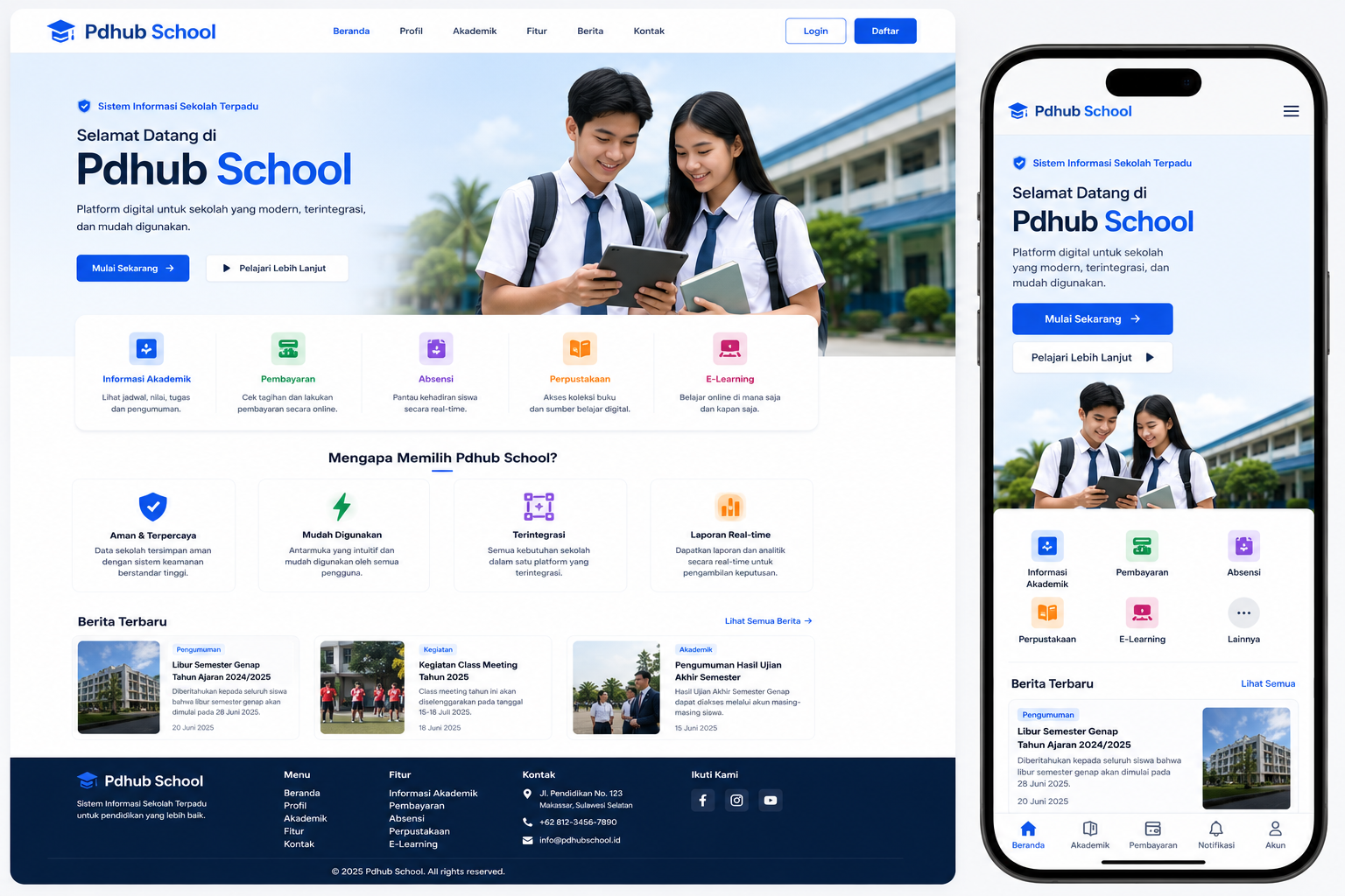 Template Zekolah Premium Wordpress